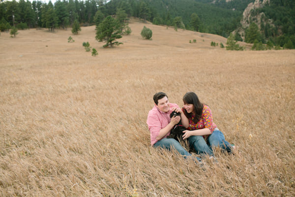 Engagement portraits in Boulder Colorado.