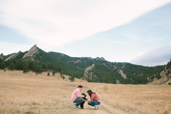 Engagement portraits in Boulder Colorado.