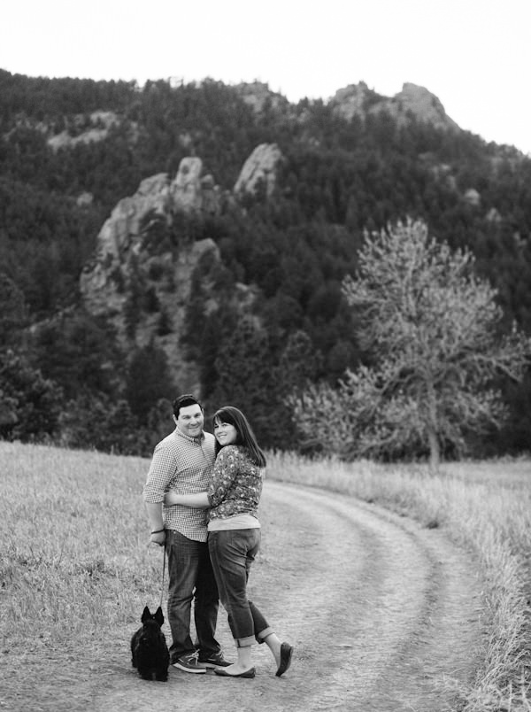 Engagement portraits in Boulder Colorado.