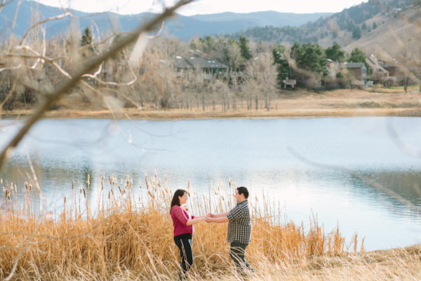 Engagement portraits in Boulder Colorado.