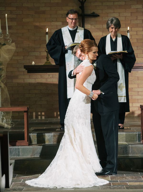 Wedding ceremony at Chapelwood United Methodist Church