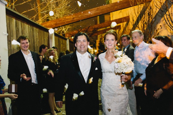 Wedding exit at Bell Tower on 34th