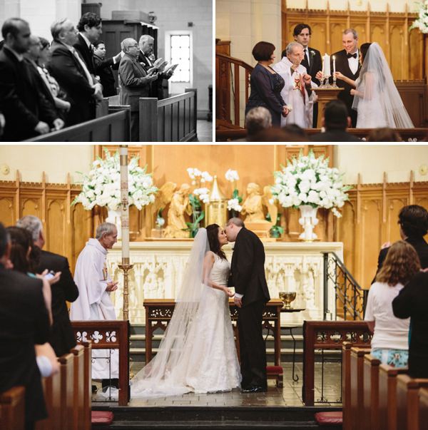 Wedding photography at Holy Rosary Church