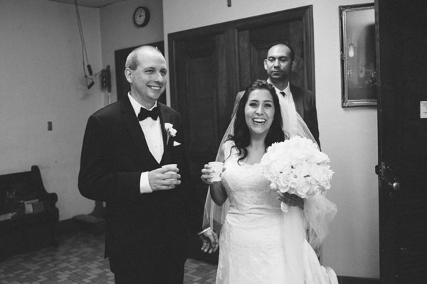 Wedding couple at Holy Rosary