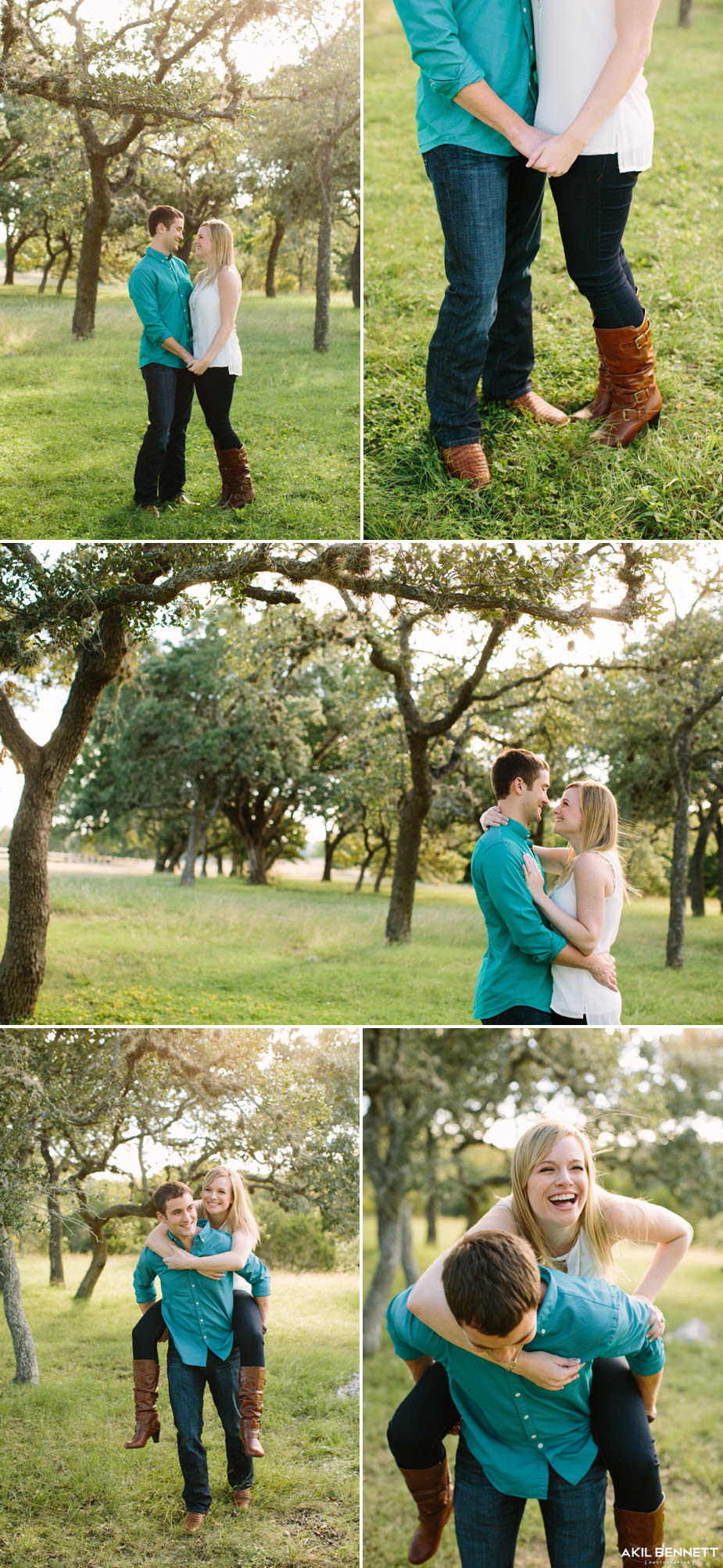 Engagement portraits in Austin Texas