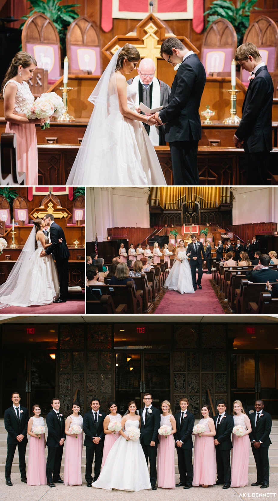 First Methodist Houston Downtown Wedding Ceremony