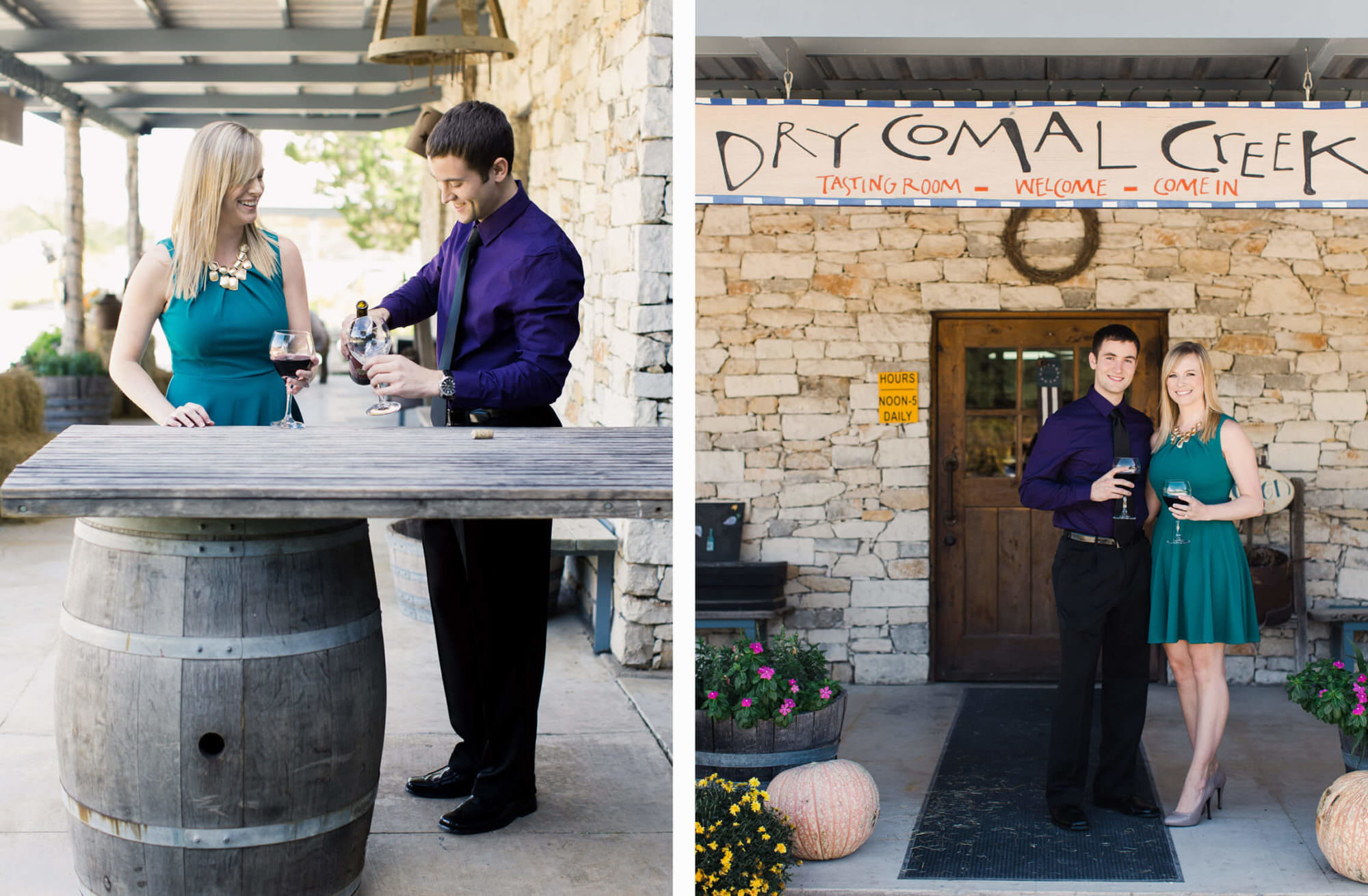 Dry Comal Creek Winery Engagement Photos