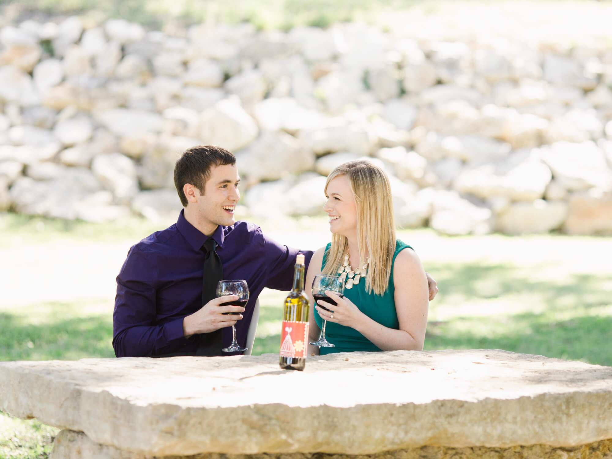 Dry Comal Creek Winery Engagement Photos