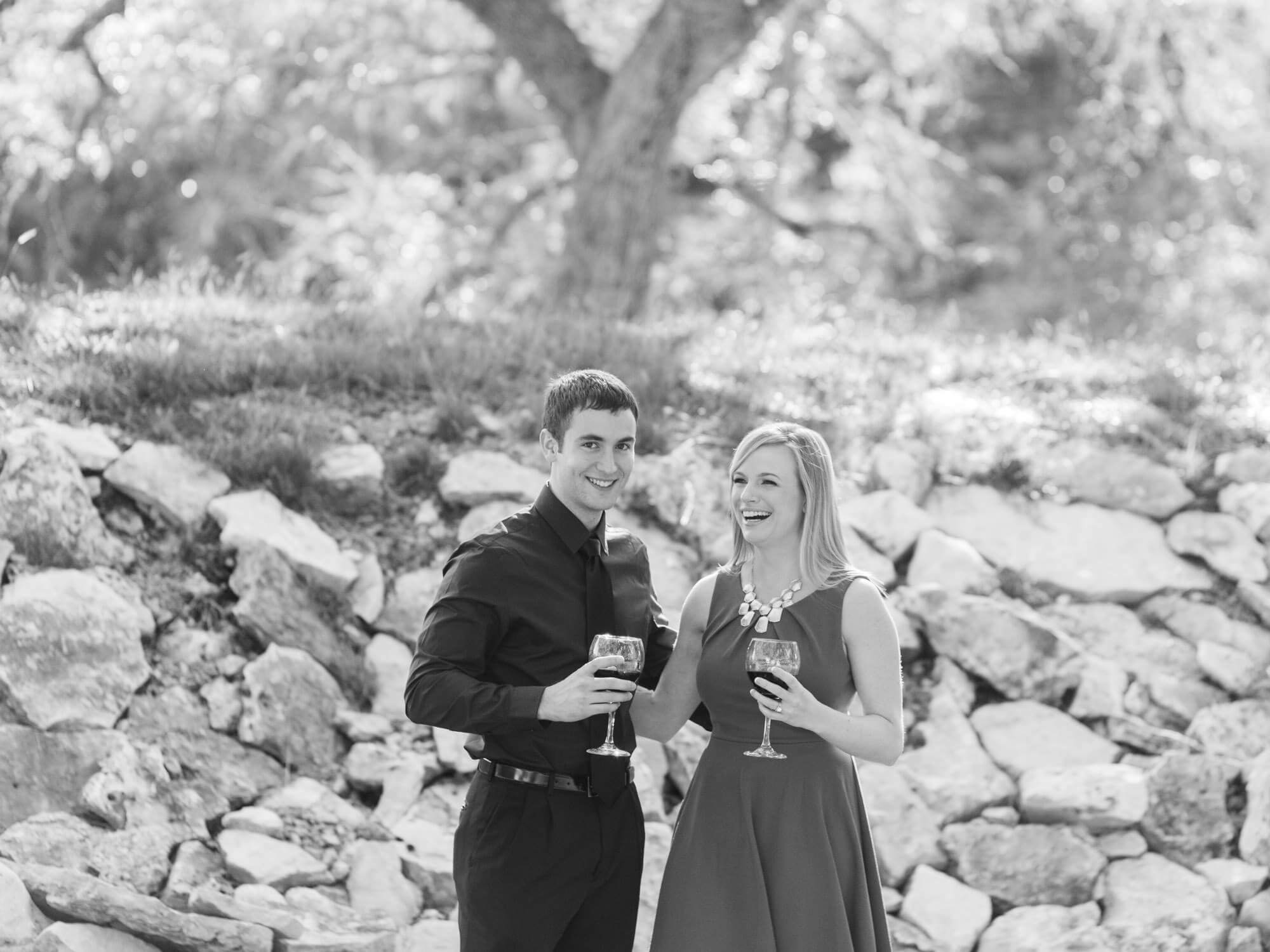 Dry Comal Creek Winery Engagement Photos