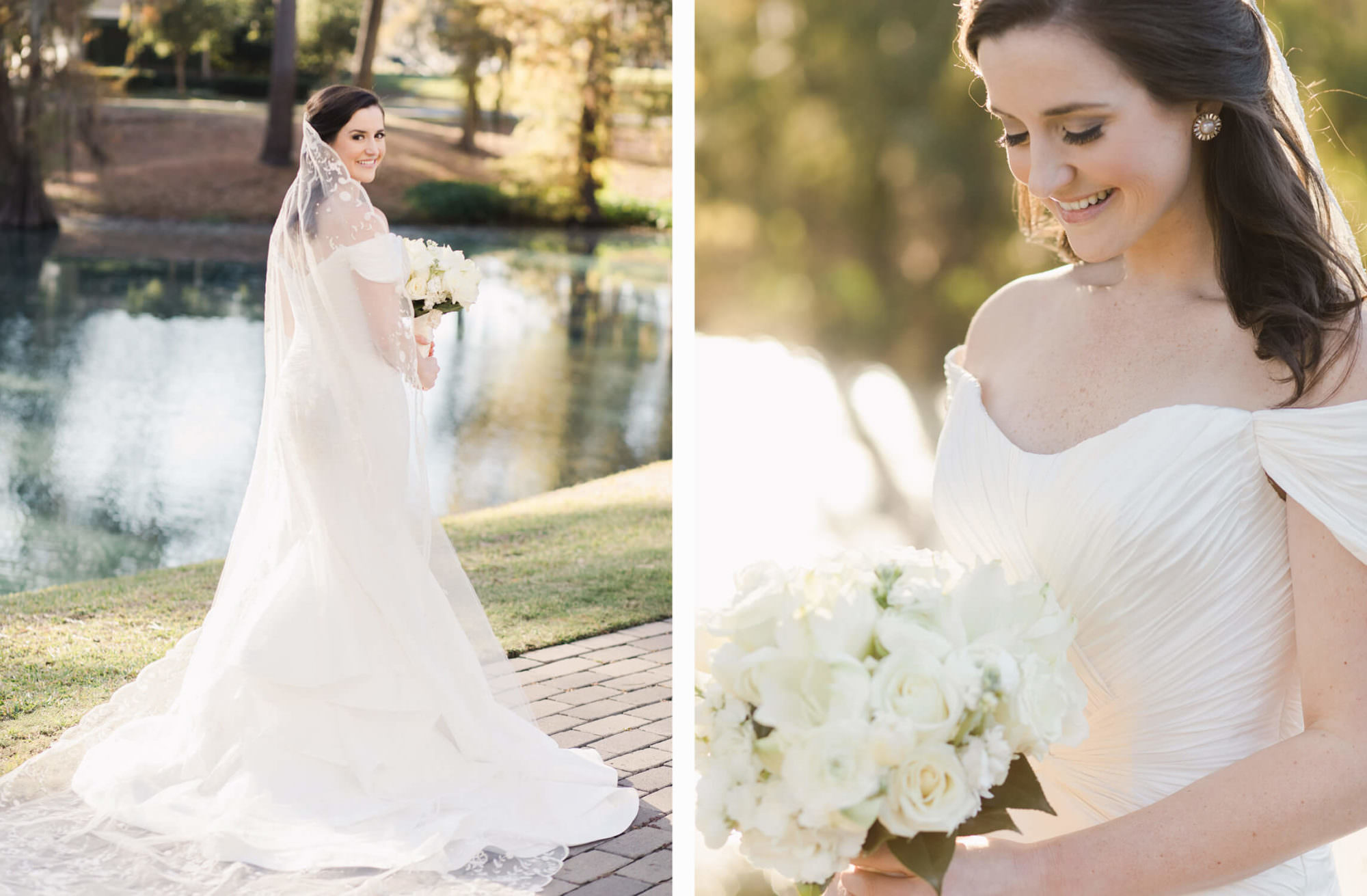 Bridal portraits at Lakeside Country Club