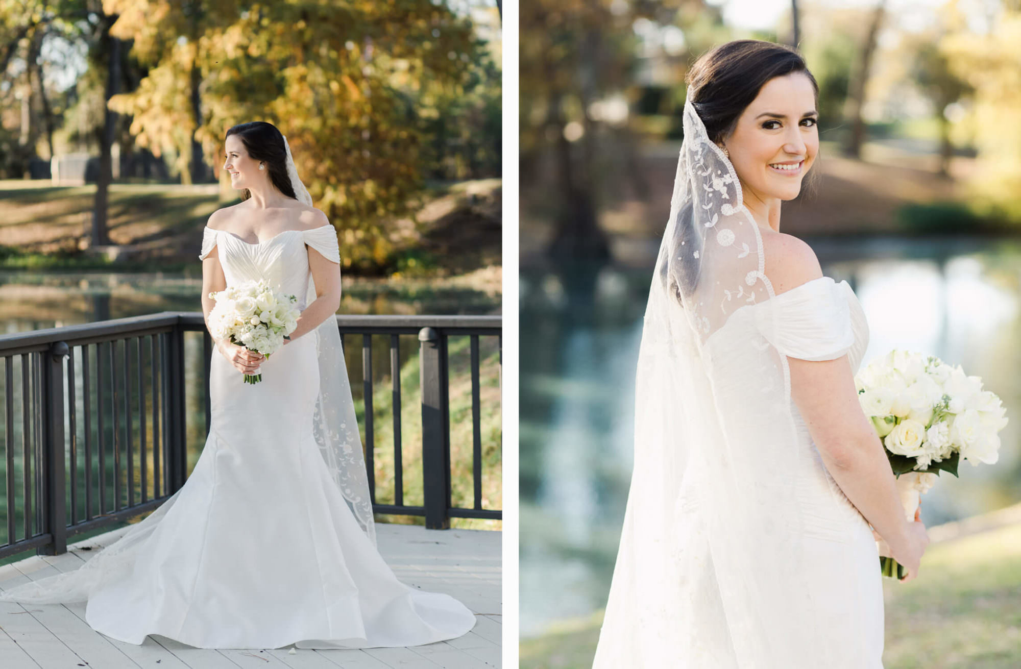 Bridal portraits at Lakeside Country Club